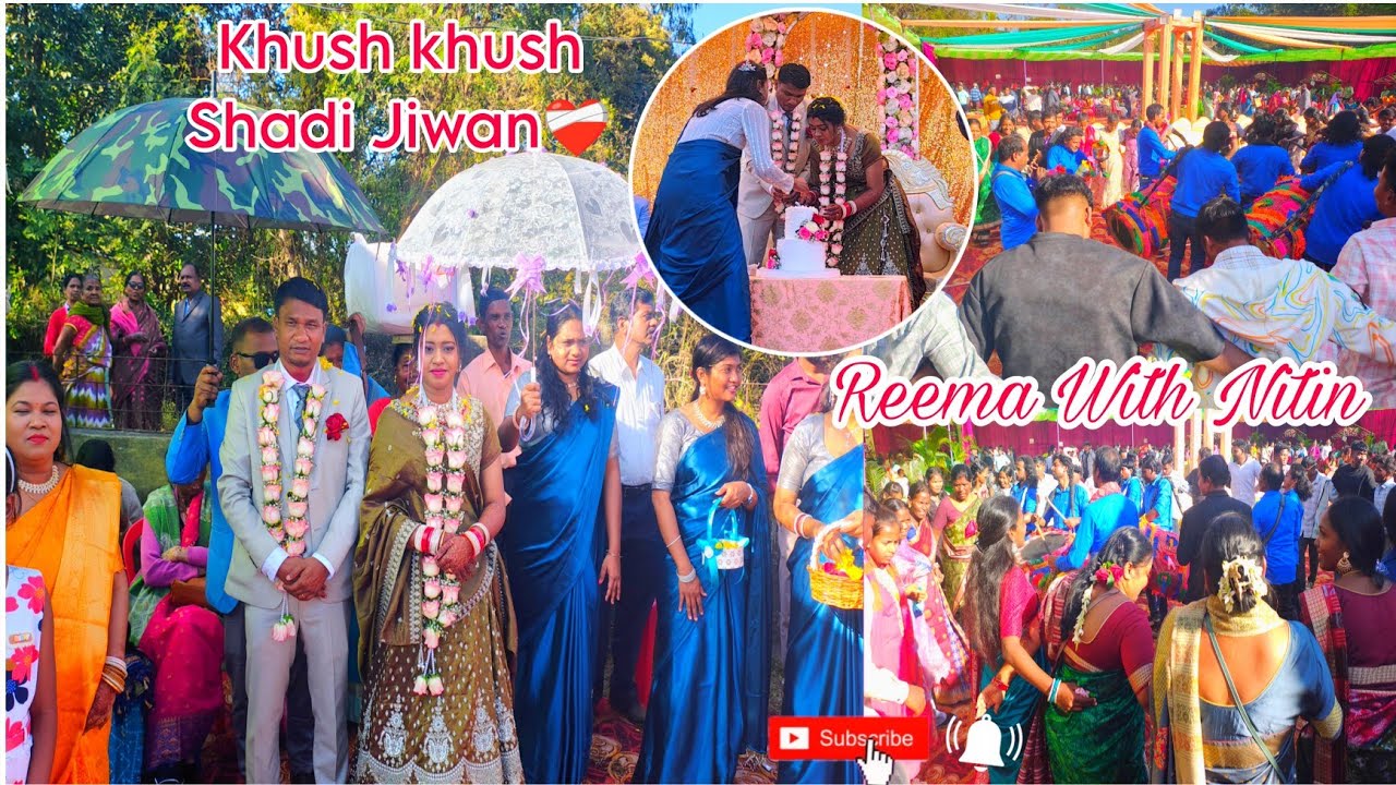 Khush khush Shadi Jiwan ❤️‍🩹||Reema With Nitin|Christian Marriage|Marriage Ceremony|Church marriage