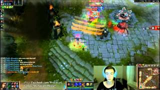 LoL | 1v4 Doublelift mechanics Dimond3 ranked