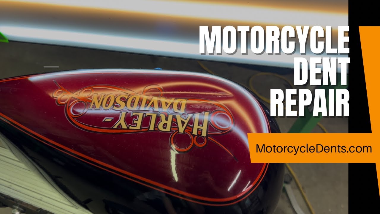 HarleyDavidson Gas Tank Dent Removal Motorcycle Paintless Dent