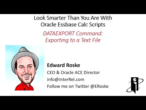 Essbase DATAEXPORT Command: Exporting to a Text File