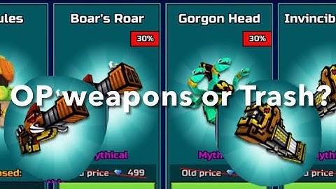 Pixel Gun 3d New Trader Van! OP weapons or Trash?