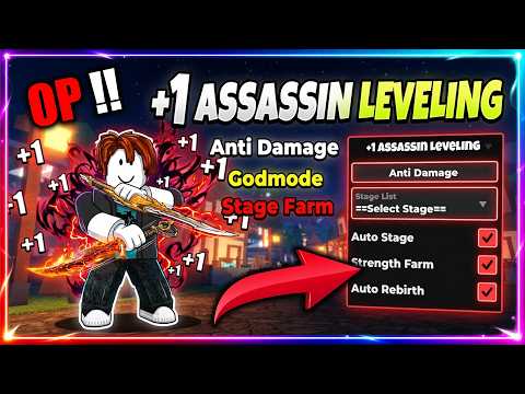 🗡️ +1 Assassin Leveling Script - GODMODE, STAGE FARM