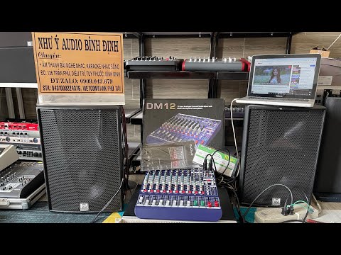 Video Mixer bãi Anh Quốc midas DM12 đẹp full box điện autovol - youtube