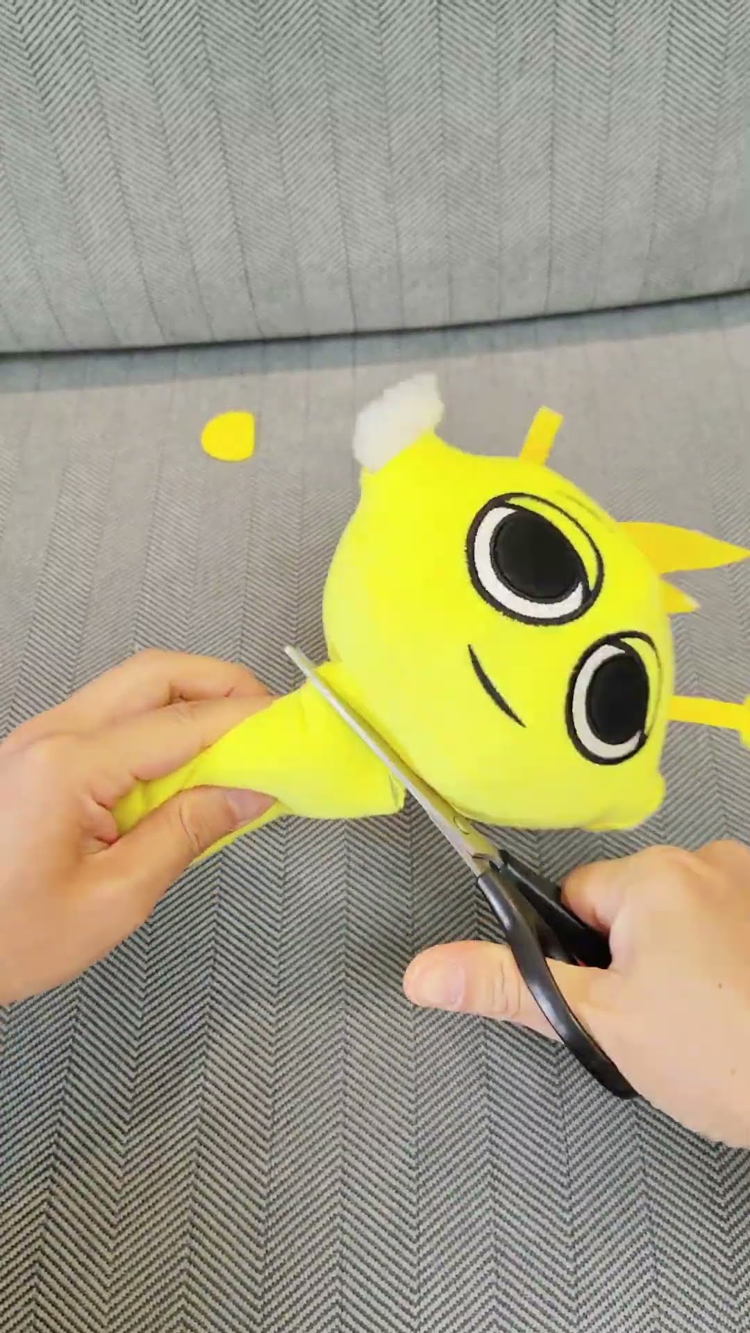 cutting Sprunki plushies!!!