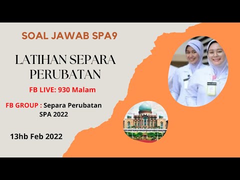 Soal Jawab SPA9 Latihan Separa Perubatan