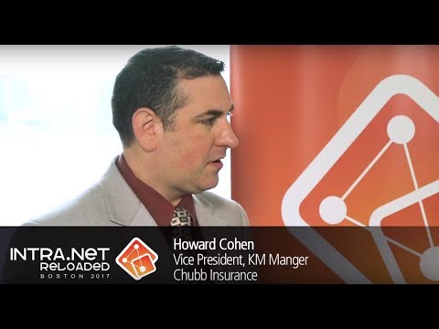 Intra.NET Reloaded Boston 2017: Interview with Howard Cohen, Chubb Insurance