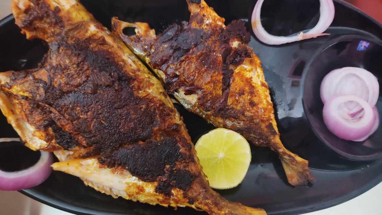 Fish fry in tamil/Fish recipe/crispy fish fry/மீன் வறுவல் - YouTube