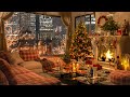 Christmas vibes   night living room ambience with jazz  christmas jazz music  relax sleep