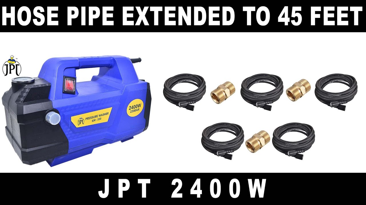 Extending Pressure washer hose pipe to 45 meter. YouTube