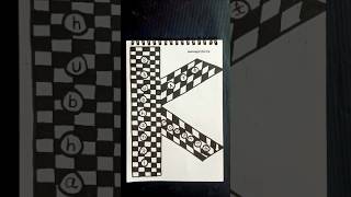 Day 87-Easy K Letter Doodle | A-Z Alphabet Series (Day 11/26) #shorts #drawing #easy#art #doodleart