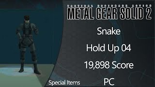 MGS2: Substance | PC | Snake | Hold Up | Level 04 | Special Items | 19898 Score