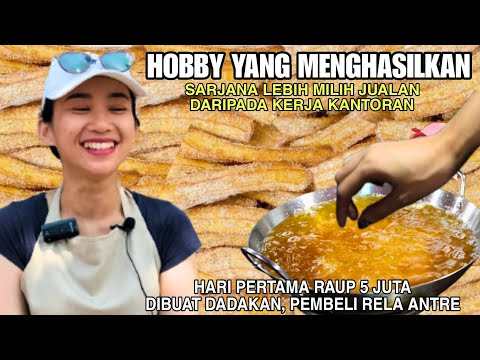 OMZET 4x LIPAT KERJA KANTORAN || SARJANA MEMILIH JUALAN DIPINGGIR JALAN. HARI PERTAMA RAUP 5 JUTA