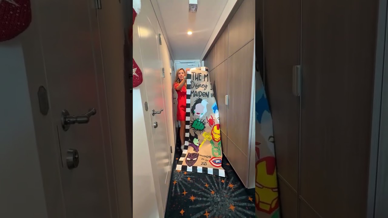 Aaand the award for “Best Dressed Disney Door” on the Disney Destiny maiden voyage goes to… the M