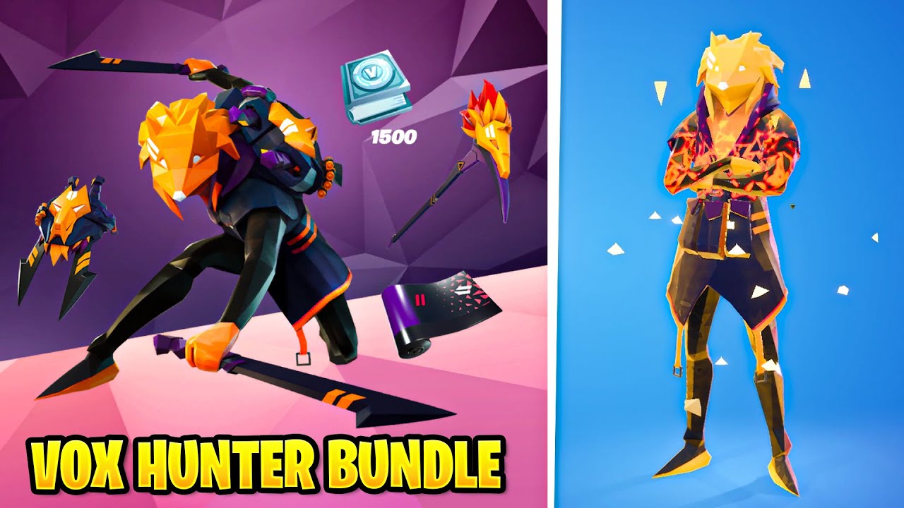 Fortnite Vox Hunter Bundle Showcase! (Vox Hunter Skin Bundle) YouTube