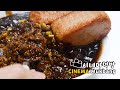     spam  black bean rice  young radish kimchi eng cinema mukbang donam 