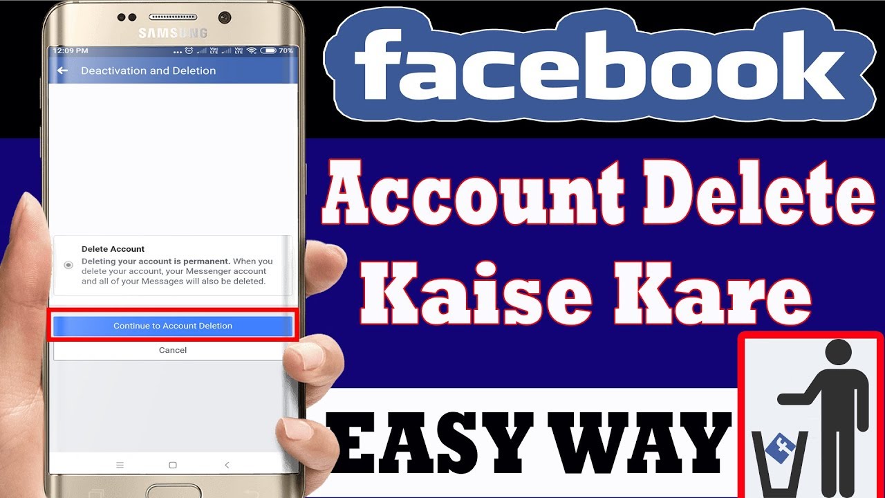Facebook Account Delete Kaise Kare | Delete My Account Permanently Option - YouTube