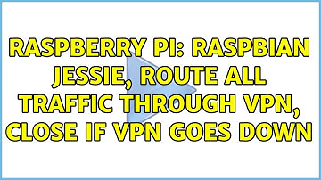 Raspberry Pi: Raspbian Jessie, Route all traffic through VPN, Close if VPN goes down