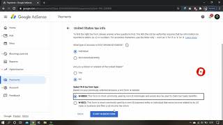 Submit Tax Information  Form Step by Step in Google Adsense for YouTube & Blog|Youtube Tax info form