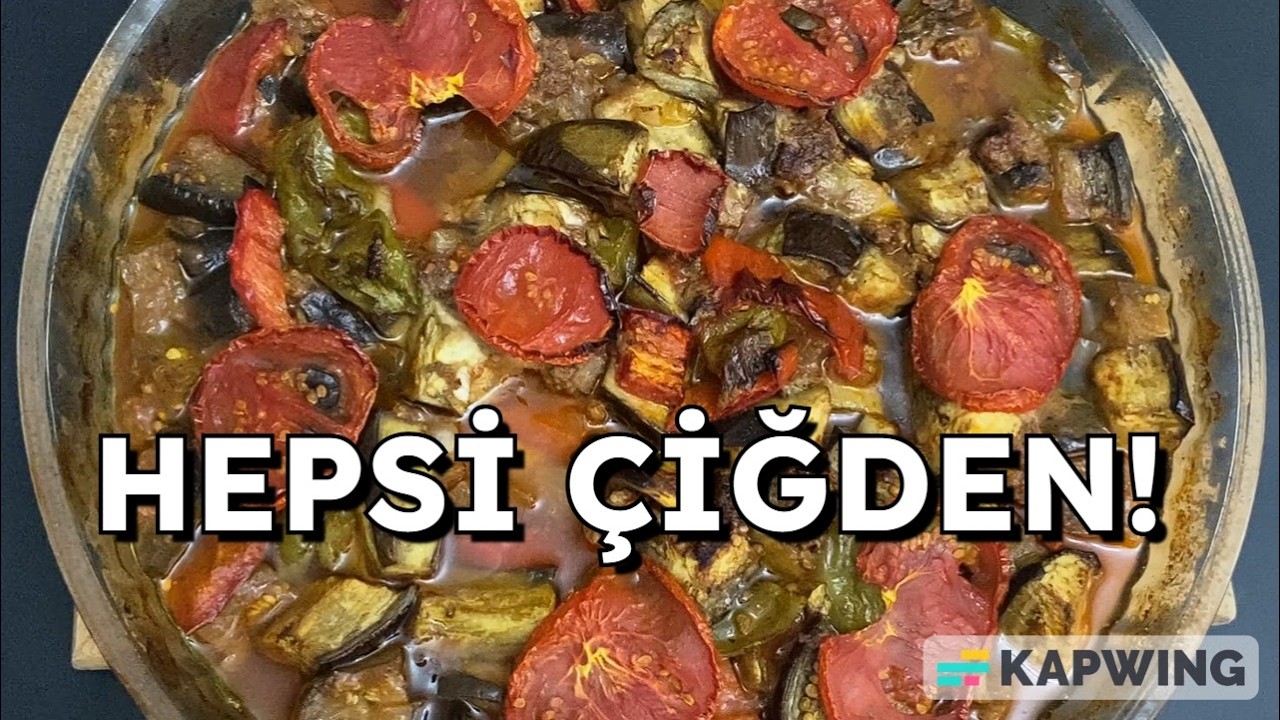 Doğra, Karıştır, Fırına Ver! ❌ Kızartmak Yok! HEPSİ ÇİĞDEN Nefis Patlıcan Yemeği