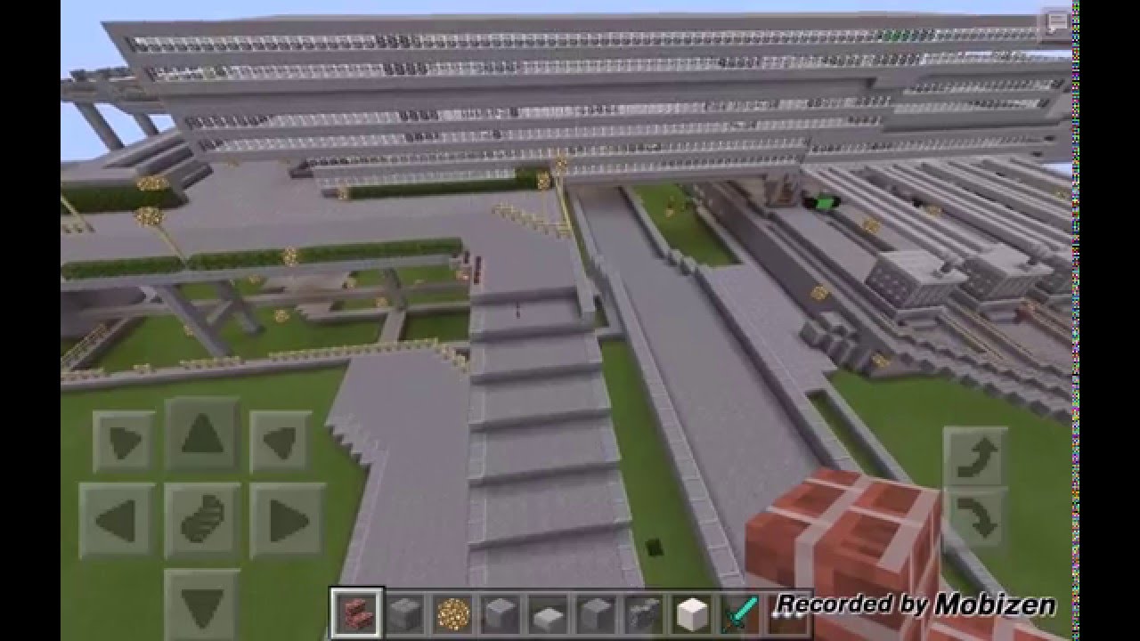 マイクラpe 新大阪駅 みたいな駅を作ってみた Youtube