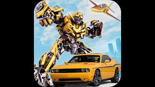 Flying Superhero Robot Games -Jet Robot Car Transformation Games ;Mode-6 screenshot 1