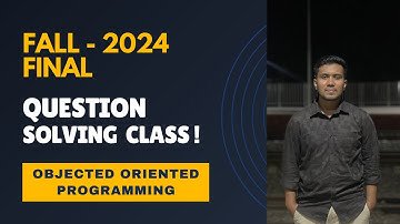 Fall 2024 OOP Final Term Question Solved | Java + UML Diagram