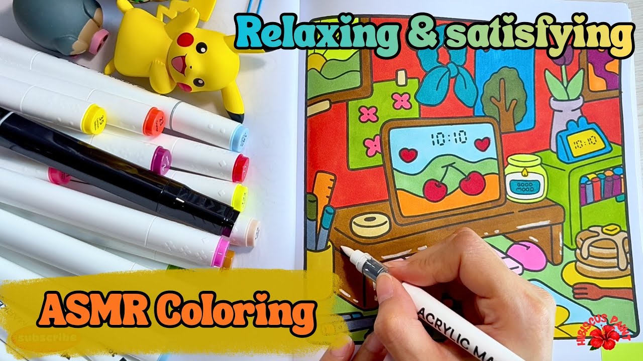 Cozy Morning Coloring ASMR | Calm Dreamy Lofi Background for Sleep