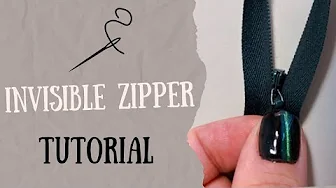 How to Sew an Invisible Zipper