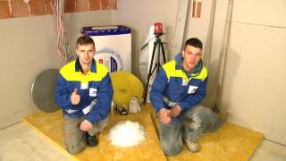 Lépéshang Szigetelés Szálerősített Esztrich Réteggel, Ursa Ásványgyapottal