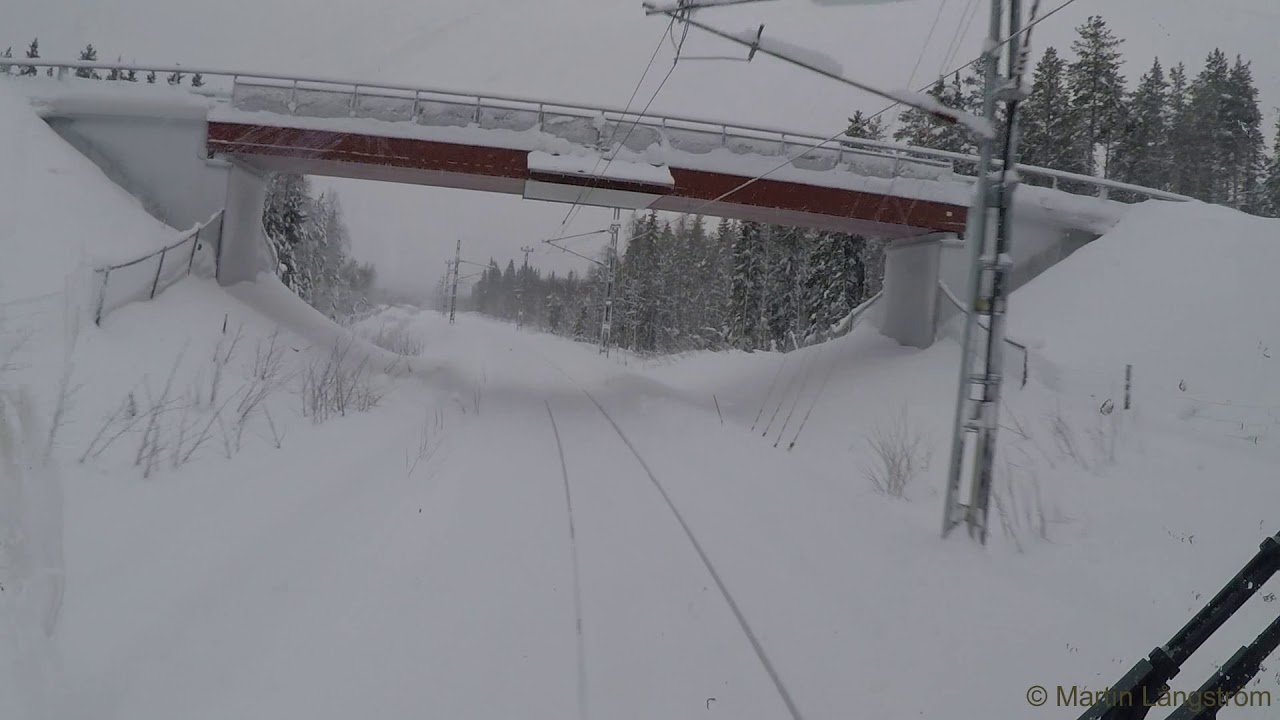 Hyttåkning längs Haparandabanan (Boden - Haparanda) - Cab ride on Haparandaline