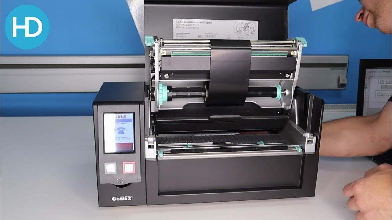 How to Load Label Material into the GoDEX HD830i HD Labels YouTube