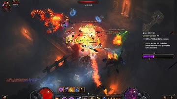 D3: RoS 2.1 Wizard Firebird Wand of Woh GRift 29 Gameplay