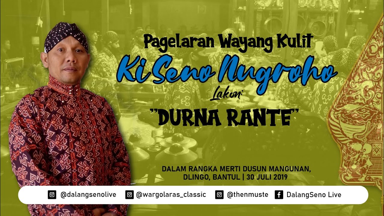 #LiveStreaming KI SENO NUGROHO - DURNA RANTE