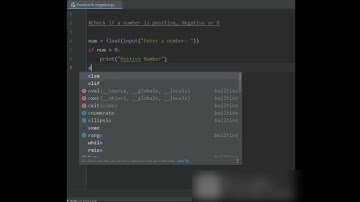 check if a number is positive, negative or zero
