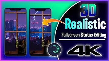 Trending 3D Realistic Behind Object Fullscreen Status Editing | Alight motion 3D Status Editing
