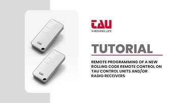 TAU | TUTORIAL: HOW TO DO A REMOTE PROGRAMMING OF A S-2RP TRANSMITTER (ROLLING CODE)