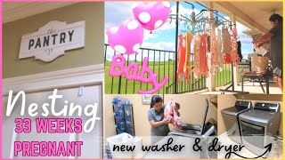 Nest With Me Washing Baby Clothes + Cleaning Pantry & Laundry Room + 33 weeks pregnant #filamfamily by Jacky (mom wife vibe) 101 views 9 months ago 16 minutes