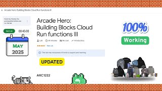Arcade Hero: Building Blocks Cloud Run functions III #ARC1222 #qwiklabs @qwiklabexplorers [2025] ☁️🚀
