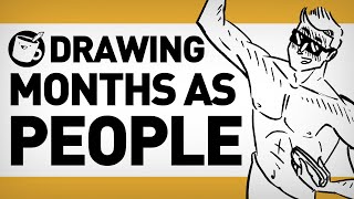 Artists Draw Months As People
