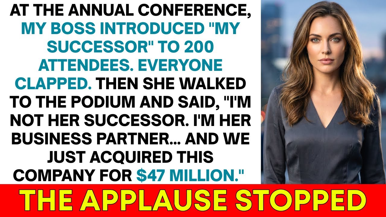 На конференции объявили о моей «замене», а потом она сказала: «На самом деле, я её партнёр».