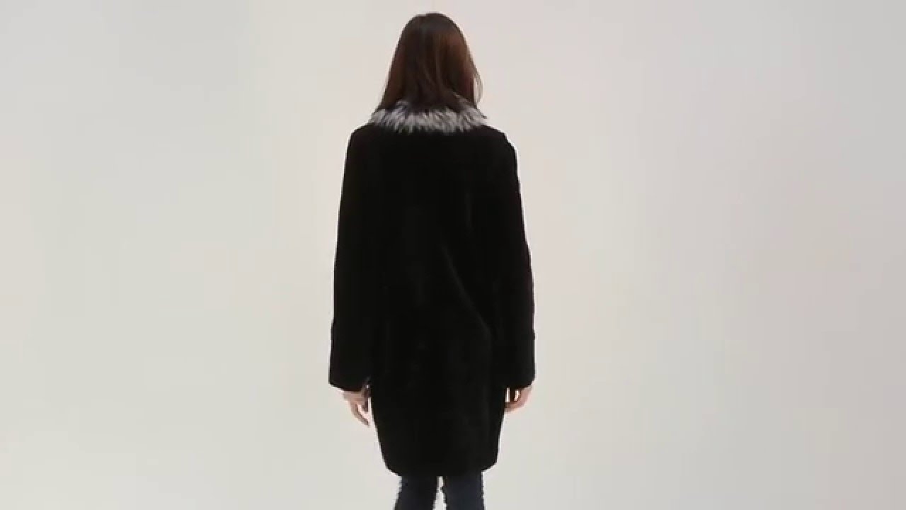 Зимнее пальто из мутона "Валентина" беспроцентная рассрочка