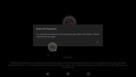 NBA live mobile Fixing internet connection
