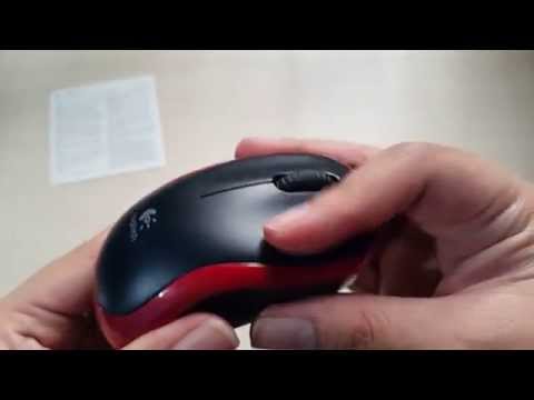 Unboxing : Logitech M185 Red Wireless Mouse