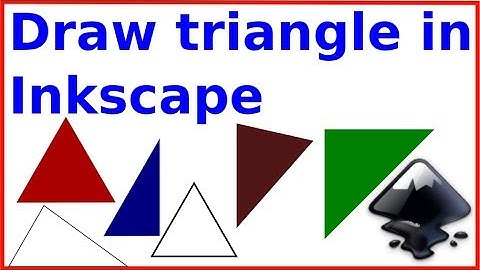 Draw a triangle in Inkscape in five different ways