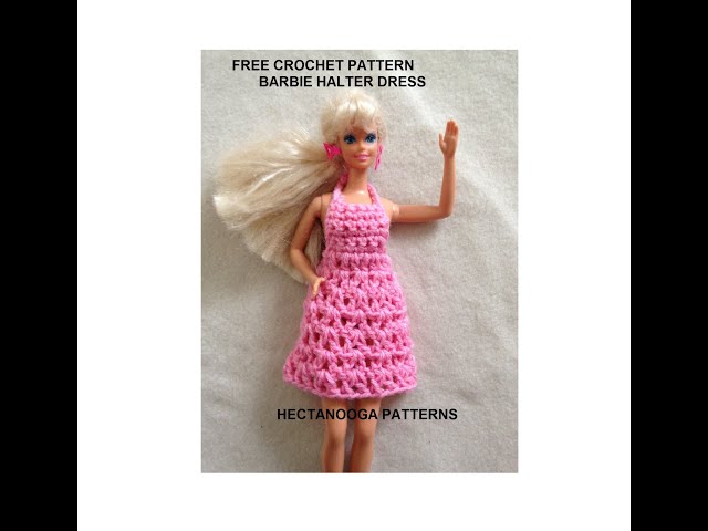 How to Make Crochet Party Dress For Barbie Dolls - Top With