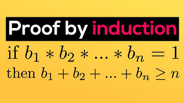 If b1 * b2 * ... * bn = 1 Then b1 + b2 + ... bn is Bigger or Equal than n (Proof by Induction)