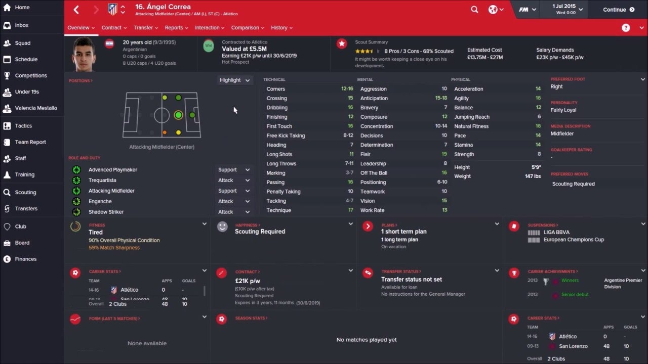 Football Manager 2016 Let's Play; Valencia Ep. 1