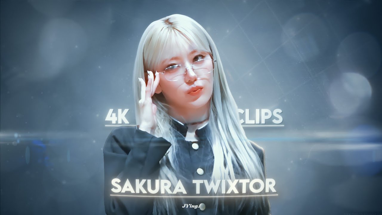SAKURA LE SSERAFIM 4K TWIXTOR CLIPS FOR EDITING 