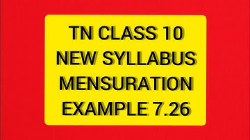 TN Class 10 Maths New Syllabus Mensuration Example 7.26