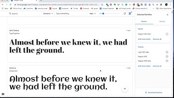 How to use and implement google fonts